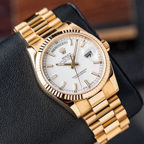 rolex president white gold 36mm|Rolex 36mm day date.